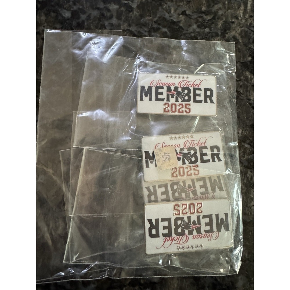 2025 New England Patriots Season Ticket Holder Member Official Pin NFL Set Of 4
